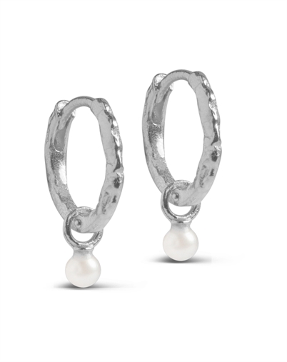 Enamel Copenhagen - Belle Hoops - Sølvfarvet Pearl